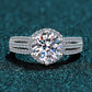 Sterling Silver Moissanite Ring