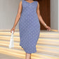 Plus Size Buttoned Sleeveless Dress