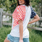US Flag V-Neck Tee Shirt