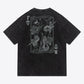 Full Size Graphic Dropped Shoulder Cotton Tee Shirt