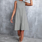 Sleeveless Round Neck Tiered Dress