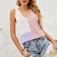 Color Block Knit Tank