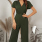 Flutter Sleeve Surplice Jumpsuit