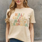 Simply Love Full Size HALF COFFEE HALF TEACHER Graphic Cotton Tee