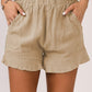 Elastic Waist Pocketed Shorts
