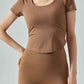 Round Neck Short Sleeve Sports T-Shirt