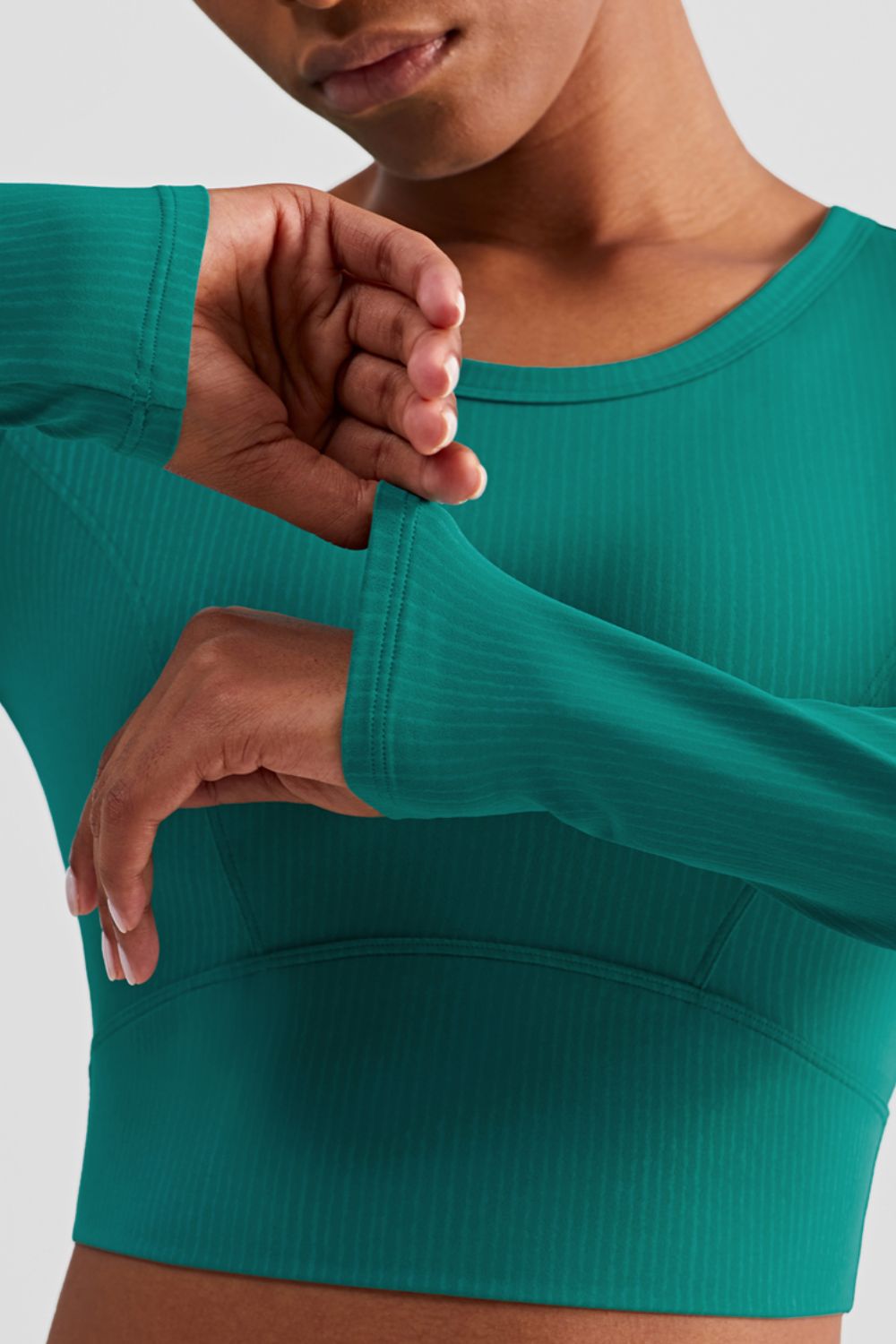 Cross The Finish Line Cropped Sports Top