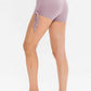 Drawstring Wide Waistband Side Tie Sports Shorts
