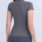 Round Neck Short Sleeve Active Top