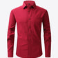 Button-Up Long Sleeve Pocket Collared Shirt