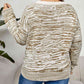 Plus Size Round Neck Long Sleeve Sweater