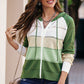 Zip-Up Raglan Sleeve Openwork Hooded Cardigan