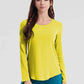 Round Neck Long Sleeve Sports Top