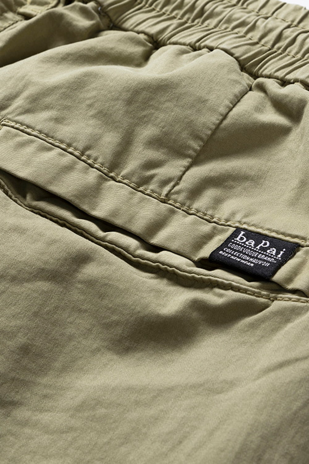 Drawstring Waist Cargo Joggers