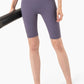 Breathable High-Rise Wide Waistband Biker Shorts