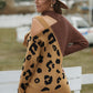 Leopard  Block Turtleneck Sweater