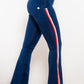 Side Stripe Buttoned Bootcut Jeans