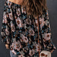 Floral Off-Shoulder Balloon Sleeve Blouse