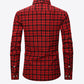 Plaid Button-Front Long Sleeve Shirt with Pockets