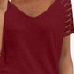 V-Neck Raglan Sleeve Tee