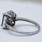 Platinum-Plated Agate Ring