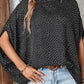 Printed Dolman Sleeve Round Neck Blouse