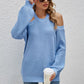 Cutout Cold-Shoulder Rib-Knit Sweater
