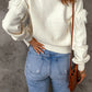 Fringe Detail Button Front Cardigan