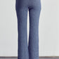 Jade By Jane Full Size Center Seam Straight Leg Pants in Denim