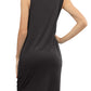 Twisted Round Neck Sleeveless Dress