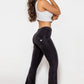 Buttoned Flare Jeans