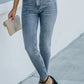 Ankle-Length Skinny Jeans with Pockets