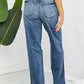Judy Blue Becka Full Size Mid Rise Straight Jeans