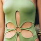 Ring Detail Cutout One-Piece Swimsuit