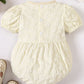 Baby Girl Floral Bow Detail Round Neck Bodysuit