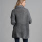 Exposed Seam Funnel Neck Tunic Sweater