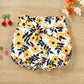 Decorative Button Tank and Floral Shorts Set