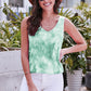 Tie-Dye V-Neck Tank Top