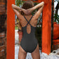 Crisscross Detail One-Piece Swimsuit