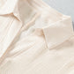 Textured Johnny Collar Short Sleeve Romper