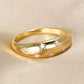 Inlaid Zircon Star Ring