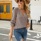 Long Sleeve Rib-Knit Sweater
