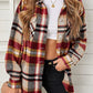 Plaid Pocketed Button Down Shacket
