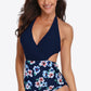 Tie Back Halter Neck One-Piece Swimsuit