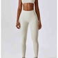Cropped Halter Neck Sports Bra