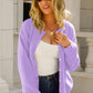 Button-Up Round Neck Cardigan