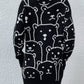 Bear Print Sweater Dress