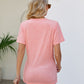 V-Neck Crisscross Short Sleeve Tee