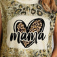 MAMA Graphic Leopard Round Neck Tank