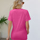 V-Neck Crisscross Short Sleeve Tee